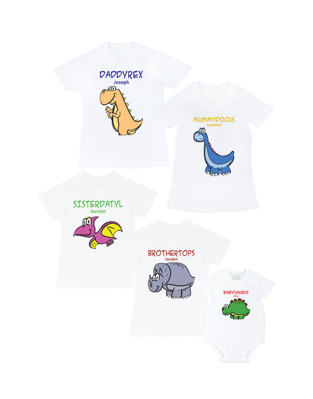 Dinosaurs Family Tee Set