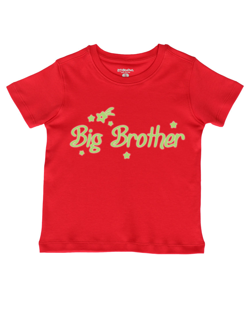 Big Brother Red Glow in the Dark Kids Tee