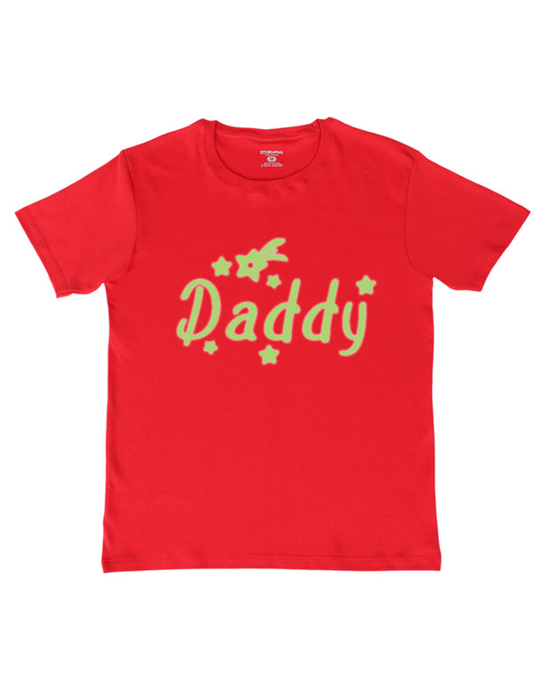 Daddy Red Glow in the Dark Adult Tee