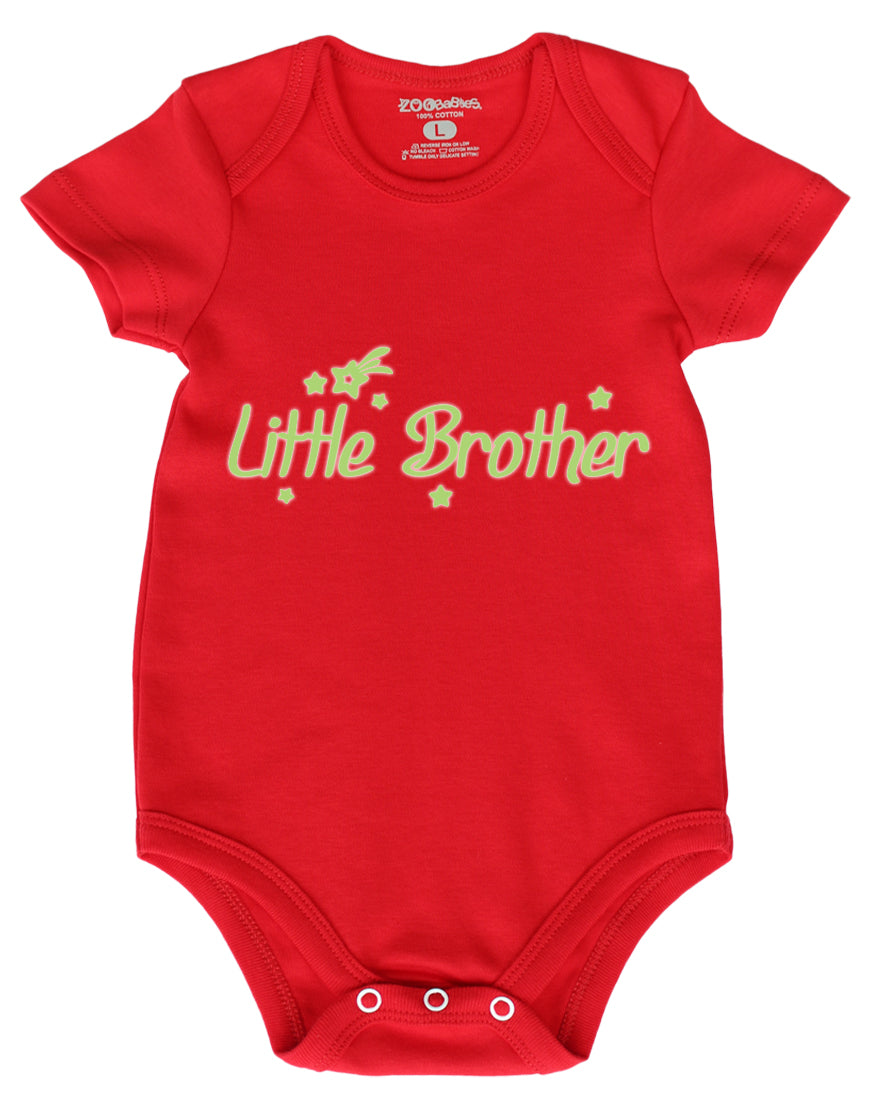 Little Brother Red Glow in the Dark Baby Romper