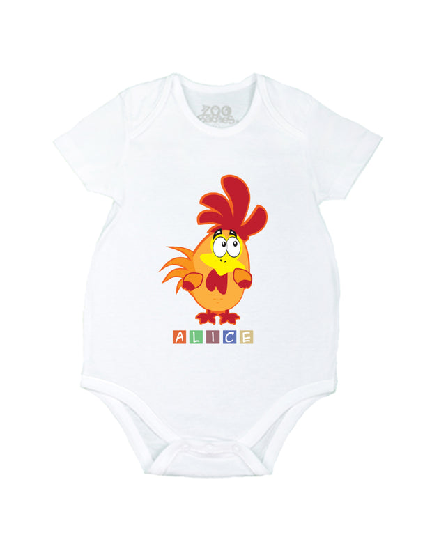 Rooster Baby Romper