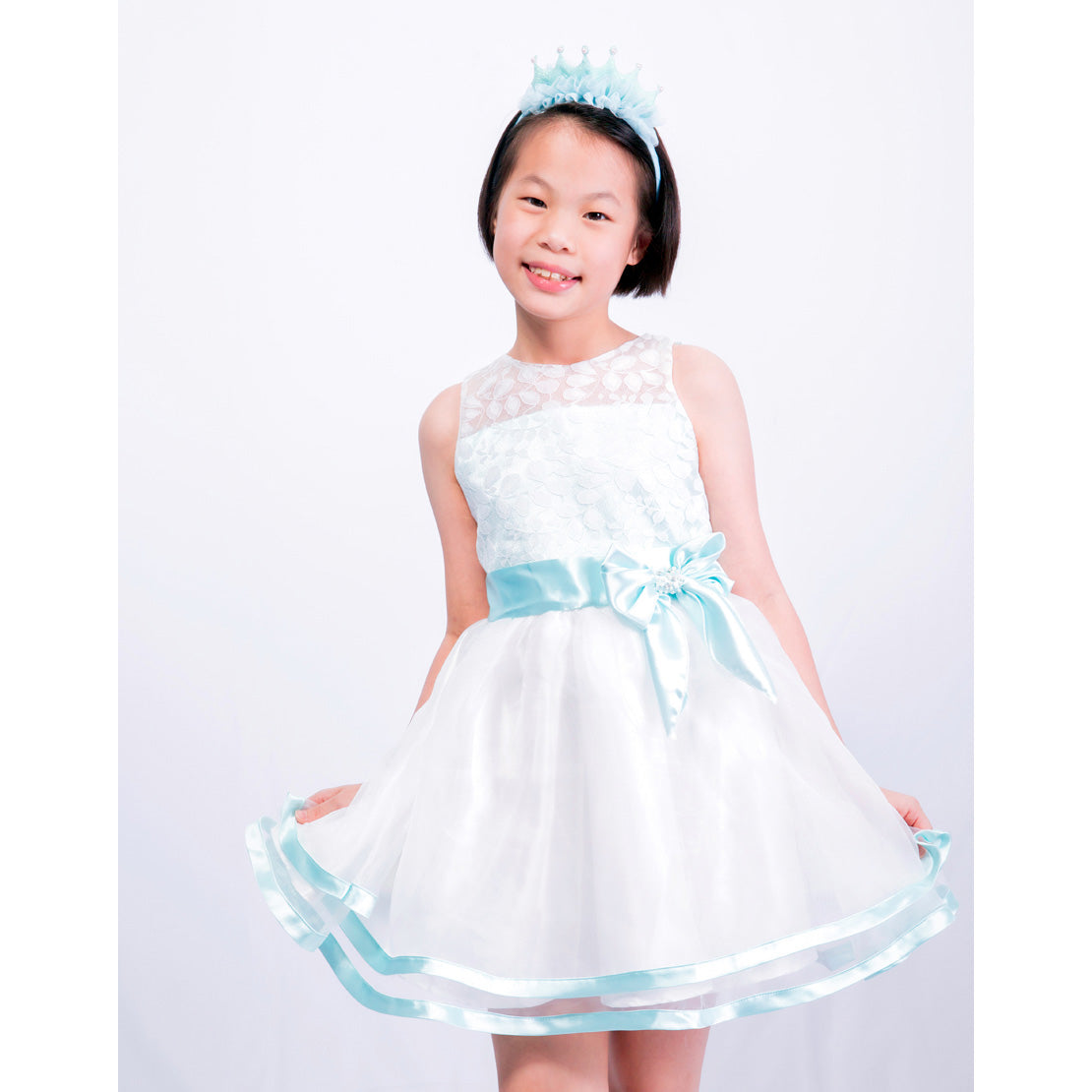 Tutus n Tux Organza A Line Party Dress Mint